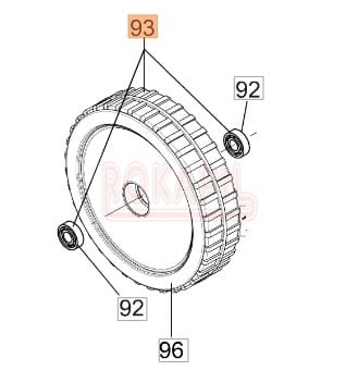 Koło tylne kosiarki Oleo-Mac MAX 53 TK PRO ALU - część ORYGINALNA.jpg