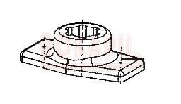 Uchwyt  Piasta noża kosiarki traktorka ogrodowego 106 22 H OLEO-MAC.jpg