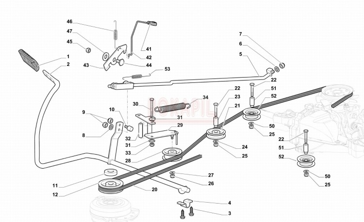 Pasek napędu jazdy kosiarki traktorka ogrodowego 84 14,5 KH OLEO-MAC - część ORYGINALNA!.jpg
