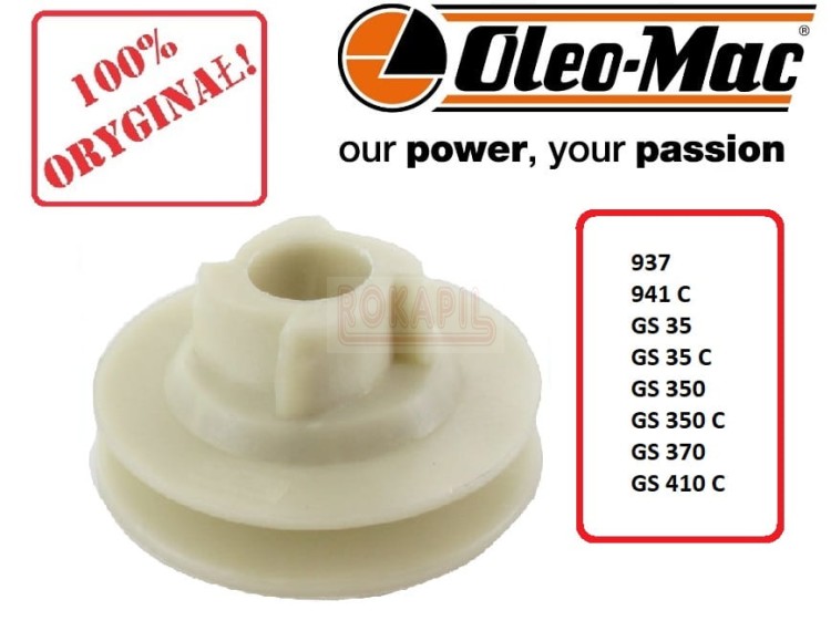 Koło linowe rozrusznika pilarki piły spalnowej Oleo-Mac 937, 941 C, GS35, GS35 C, GS 350, GS350 C.GS370, GS410 C.jpg