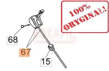 Linka gazu kpl. kosiarki Oleo-Mac GV 25+ 53 TK ALL ROAD PLUS 4, GV 25+ 53 TKE ALL ROAD PLUS 4 - część ORYGINALNA ! .jpg
