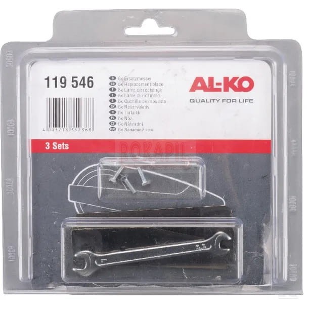Noże robota koszącego (6sztuk) AL-KO Robolinho 100, 3000, 4000 - część ORYGINALNA .jpg