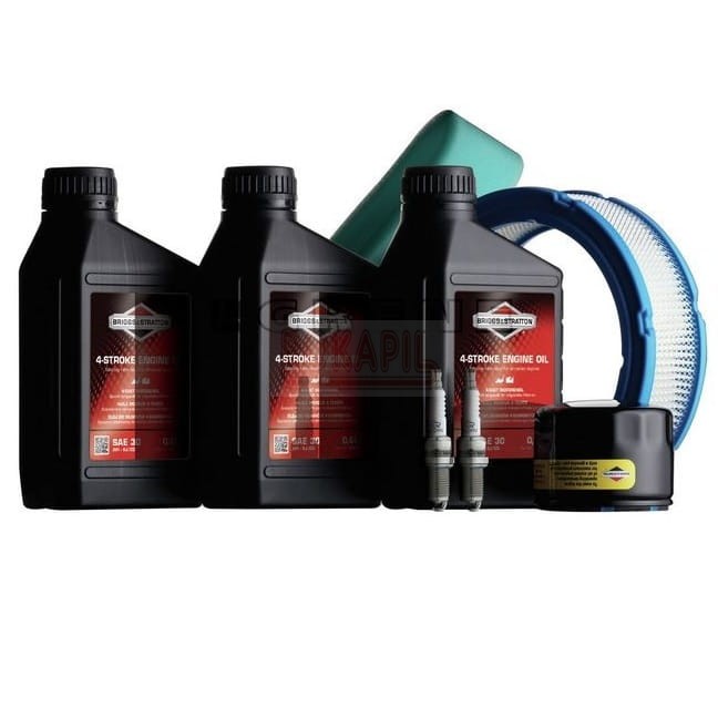 Zestaw do konserwacji Vanguard V-Twin - model 29, 30, 35, 14 - 20 HP 3x olej, 2x świeca, filtr powietrza, przedfiltr, filtr oleju, silnik Briggs&Stratton.jpg
