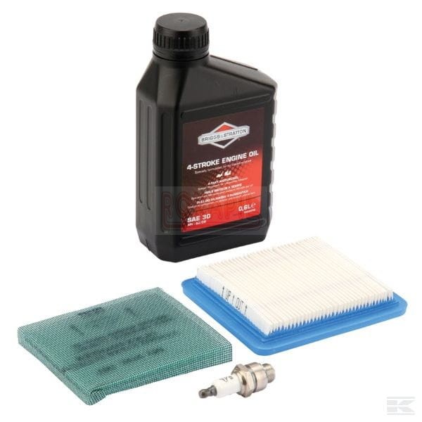 Zestaw konserwacyjny filtr, świeca, przedfiltr, olej , przegląd  przedsezonowy silnika Briggs & Stratton QUANTUM .jpg