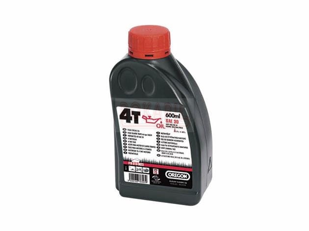 Olej OREGON SAE 30 do kosiarek, wertykulatorów, glebogryzarek, silników czterosuwowych, czterosusów 0,6l .jpg