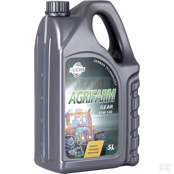 Olej Agrifarm Gear 85W140, 5 l olej przekładniowy, skrzynie biegów, przekłądnie skrzyń rozdzielczych, maszyny rolnicze, traktory, ciągniki, kombajny.jpg