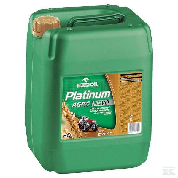 Olej Platinum Agro Novo 15W40, 20 l olej silnikowy, do smarowania silników, maszyny rolnicze, traktory, kombajny, ciągniki.jpg