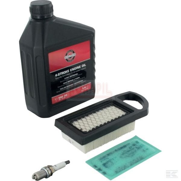 Zestaw konserwacyjny filtr, świeca, przedfiltr, olej , przegląd  przedsezonowy silnika Briggs & Stratton POWERBUILT? OHV ? INTEK? C? OHV ? IC? OHV .jpg