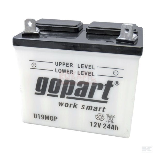 Akumulator 196x130x184 mm, 12 V 24 Ah, nienapełniony elektrolitem- plus po lewej.jpg